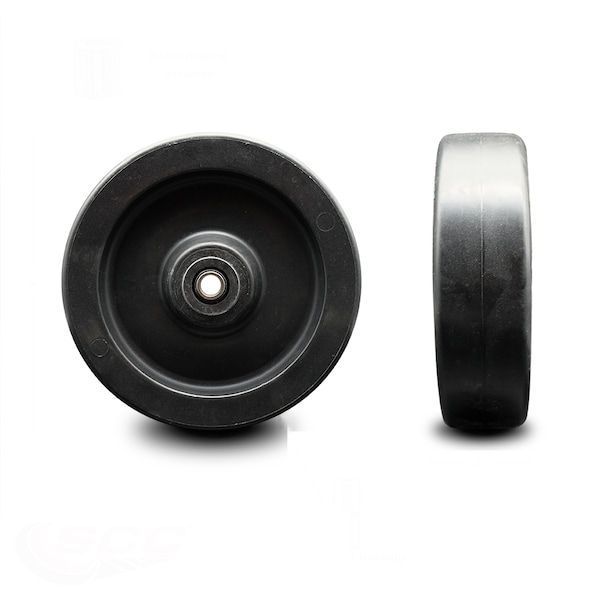 SCC - 8" Polyolefin Wheel Only w/Roller Bearing - 1/2" Bore - 1000 lbs Capacity